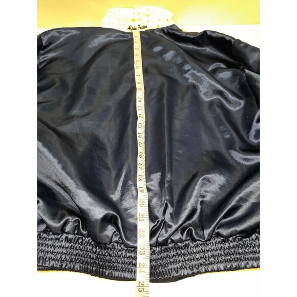 Vtg USA Alpha Factor Jacket Warm Up Windbreaker Adult Sz M Blue White Stars - Picture 9 of 12